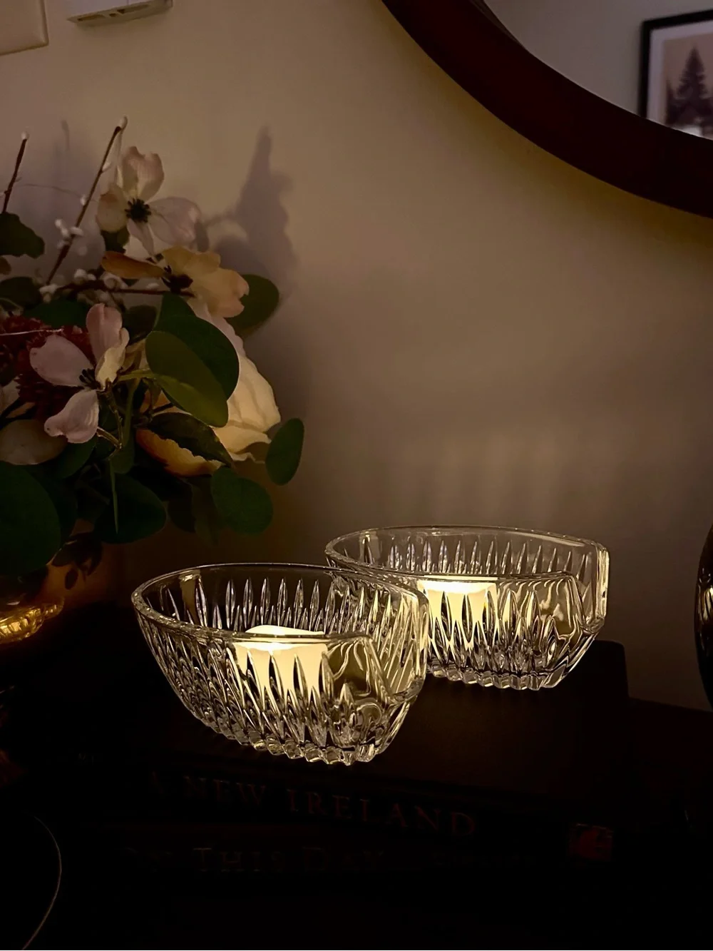 Princess House Royal Highlights Crystal Spoon & Fork Holders - Set of 2
